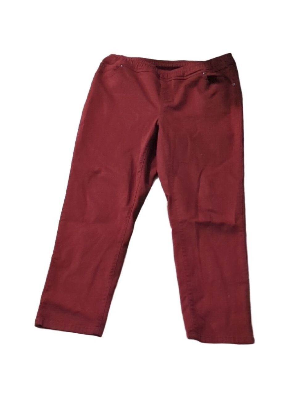 Appleseed's Burgundy Chino Pants Size 14
